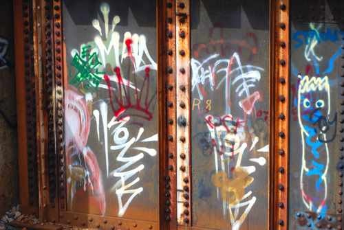 Train Bridge Graffiti