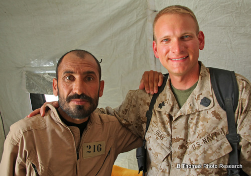 Muslim Man and United States Marine