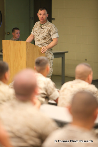 Instructor Speaks to Marines about "Don't Ask Don't Tell" Repeal