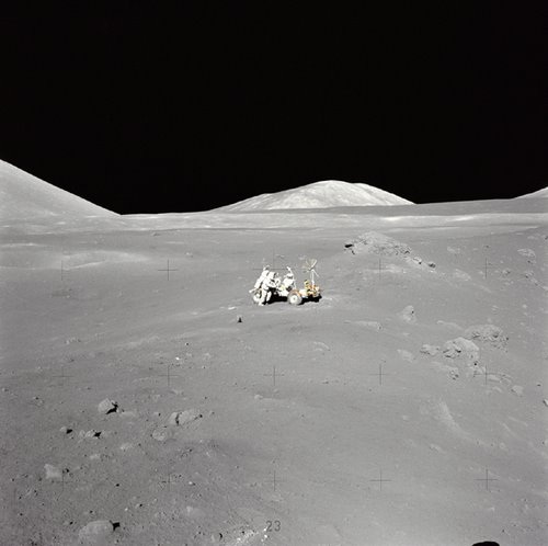 Apollo 17 Photo - Lunar Panorama