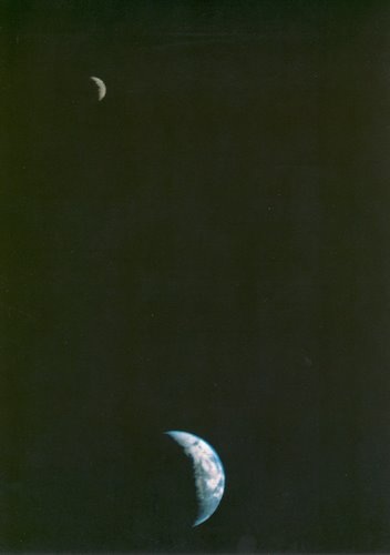 First Earth and Moon Picture