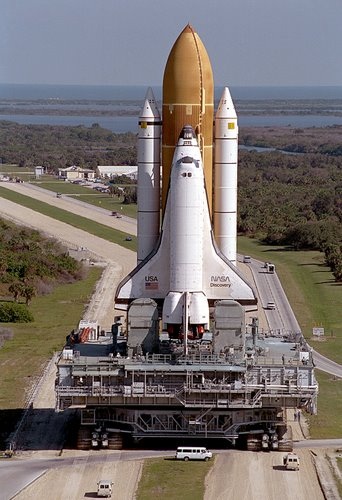 STS-63 Rollout - Discovery