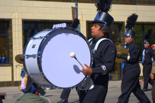 Drummer in Marching Band