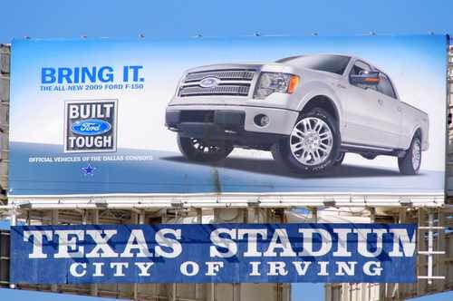 City of Irving Texas Stadium Sign 