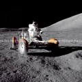 Apollo 17 Photo – Eugene A. Cernan on Lunar Rover GPN-2000-001139