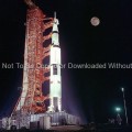 Apollo 17 Photo – Rocket on Launch Pad at Night GPN-2000-000636