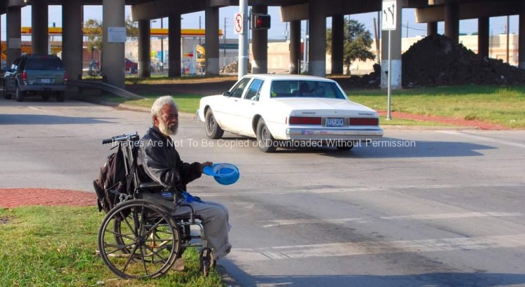Homeless and disabled man named Harry