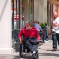 Homeless Man in Wheelchair in Cheyenne, WY
