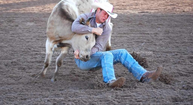Rodeo Cowboy at Cheyenne Frontier Days Slack