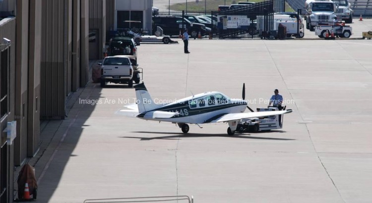 Private Jet Leaving Hangar at Love Field Airport