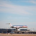 American Airlines Jet Landing at DFW Airport