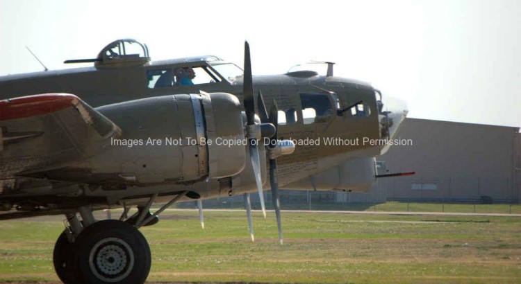 Old World War II Bomber Plane